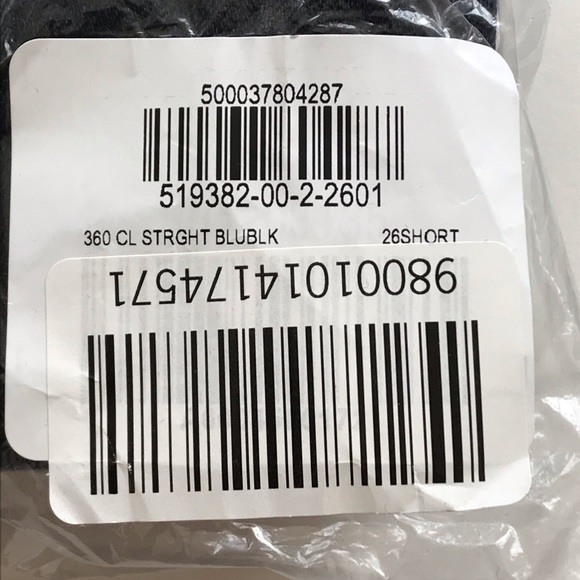 GAP Bi-Stretch Mid-Rise Classic Straight Blue-Black Wash Denim size 26S 26 SHORT - Picture 9 of 11